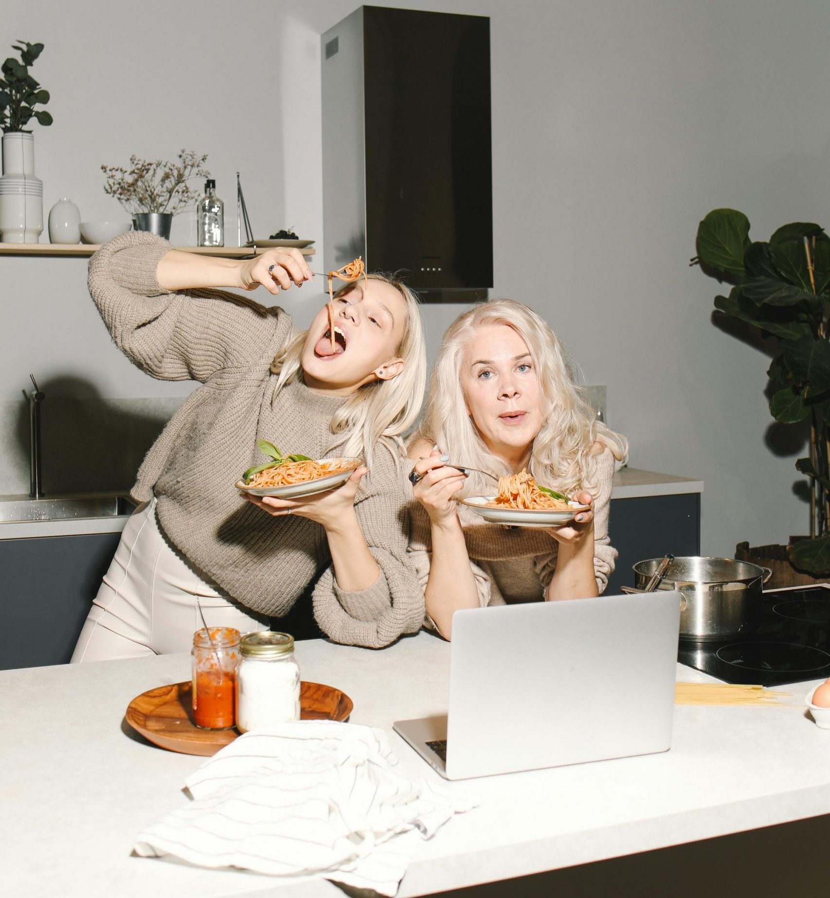 senior-women-looking-at-a-laptop-happy